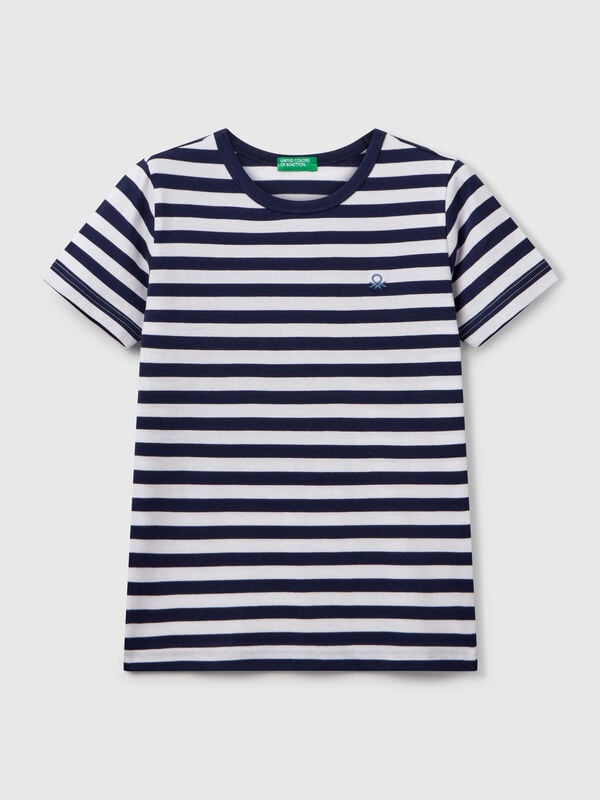 100% cotton striped t-shirt Junior Boy