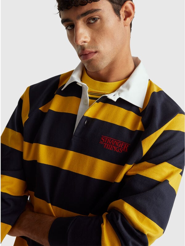 Stranger Things striped polo Men