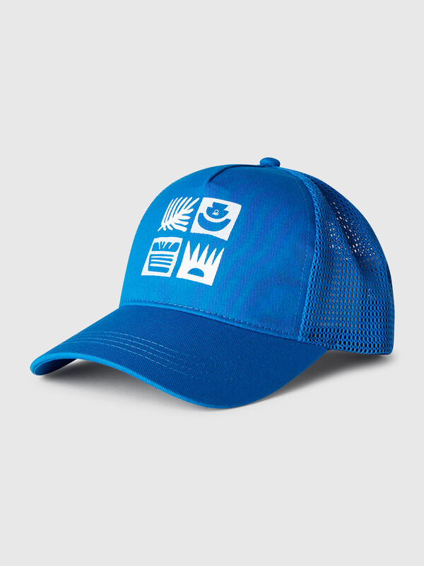 Baseball hat in cotton and mesh Junior Boy