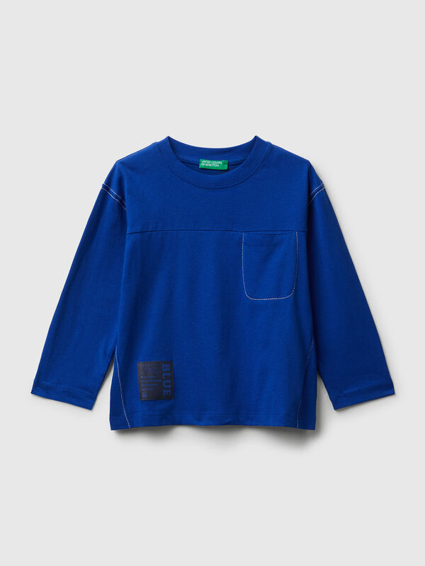 Long sleeve t-shirt with thick print Junior Boy