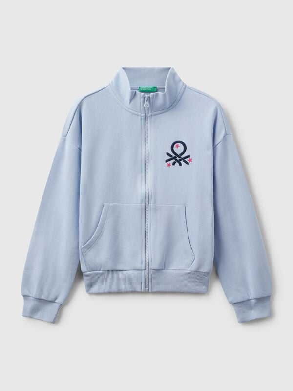 Zip-up sweatshirt with print Junior Girl