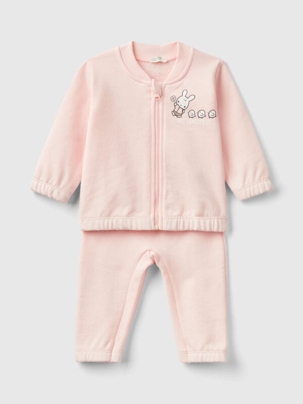 Organic cotton sweat outfit New Born (0-18 months)