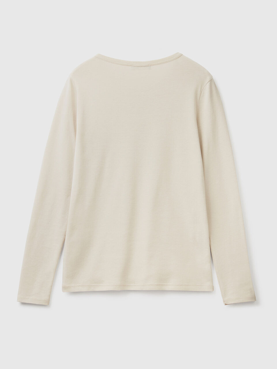Long sleeve pure cotton t-shirt image number 2