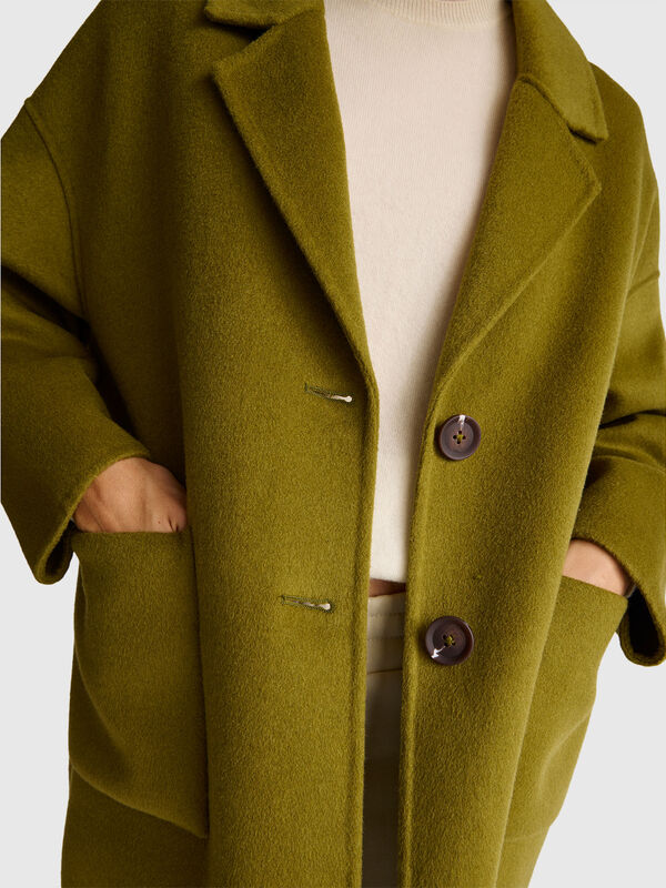 Midi coat in wool blend Women