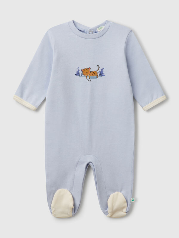 Long onesie with animal print New Born (0-18 months)