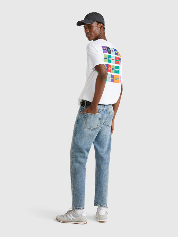 Regular fit jeans with rips Men