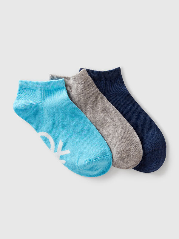 Three pairs of socks with loco Junior Boy