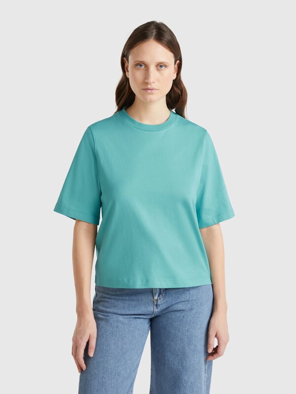 100% cotton boxy fit t-shirt Women