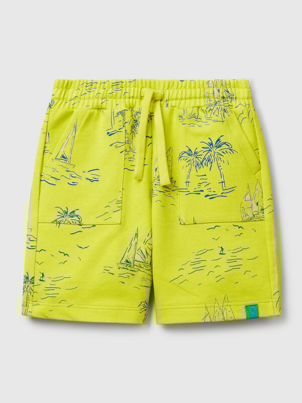 Shorts with beach print Junior Boy