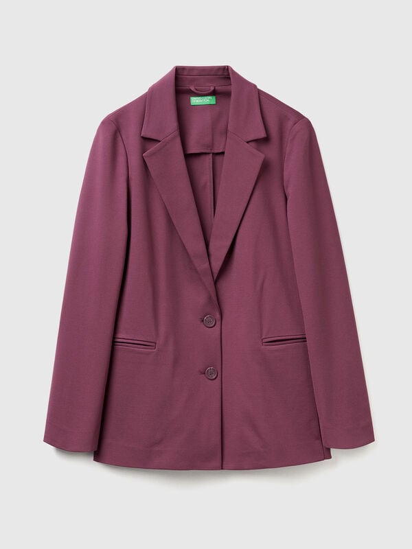 Blazer in stretch viscose blend Women