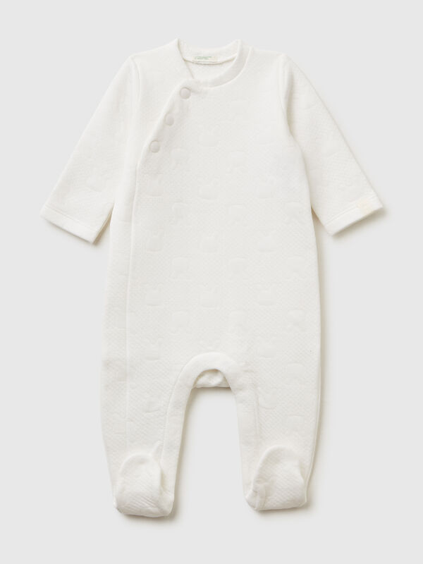 Onesie with bunny jacquard New Born (0-18 months)