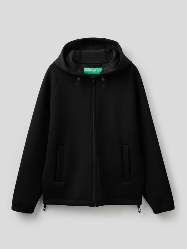 Neoprene jacket with hood Men