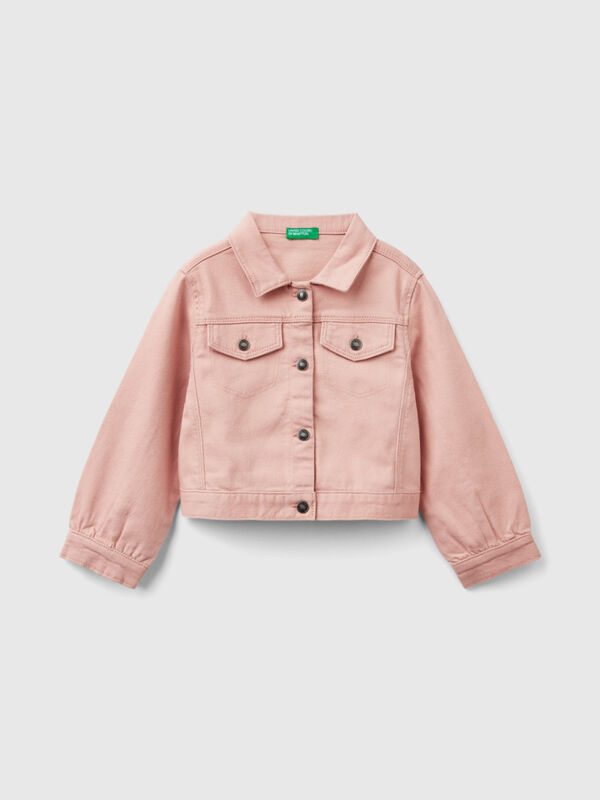 Colorful stretch cotton jacket Junior Girl