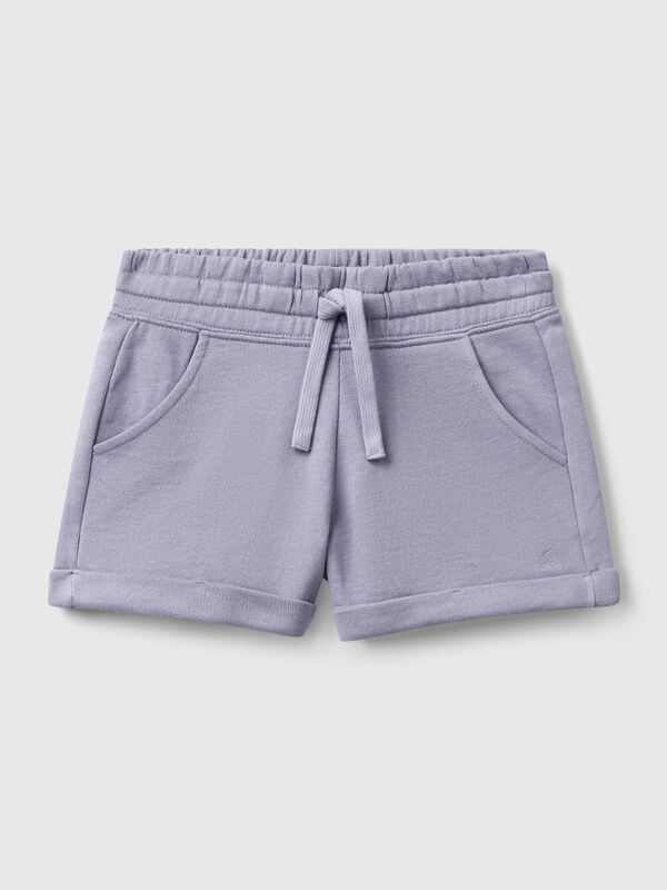 100% cotton fleece shorts Junior Girl