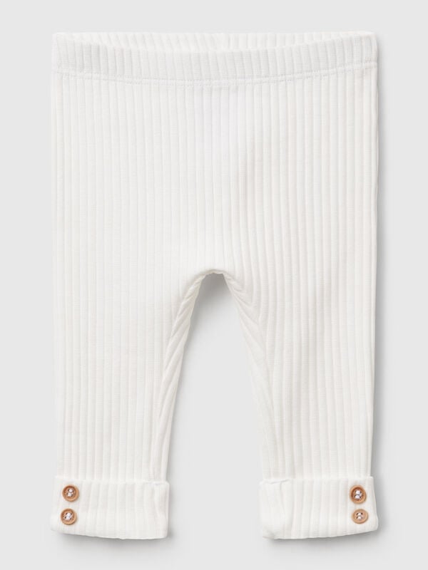 Stretch cotton leggings New Born (0-18 months)