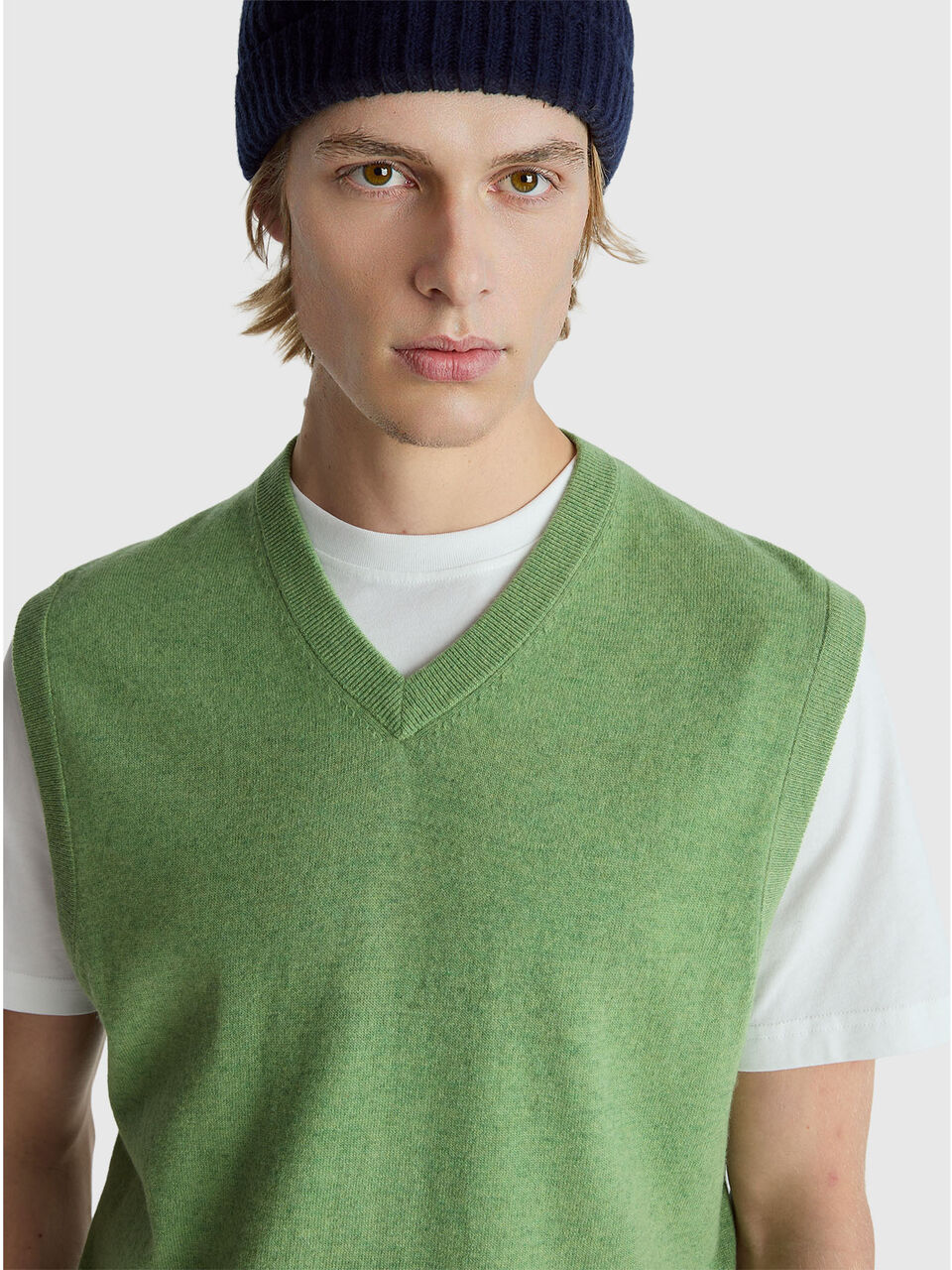 S/L V NECK SWEATER Men image number null