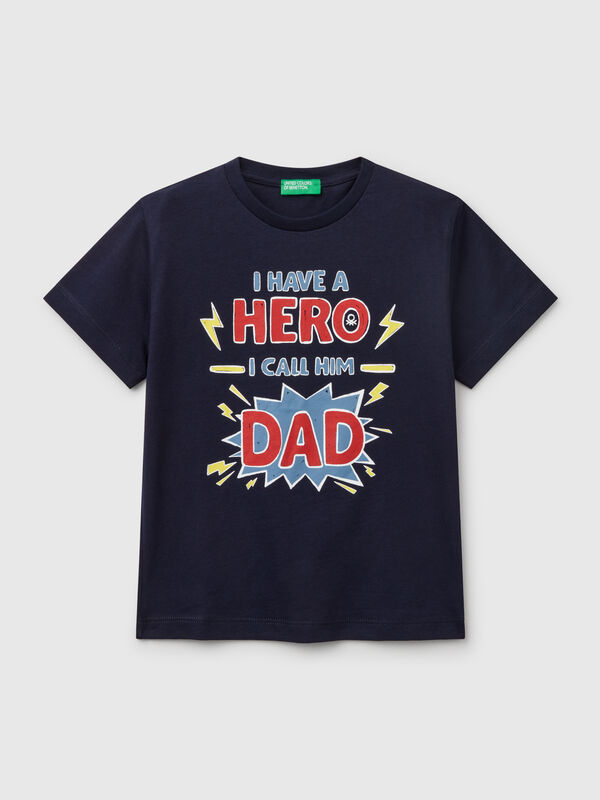 T-shirt in cotton with print Junior Boy