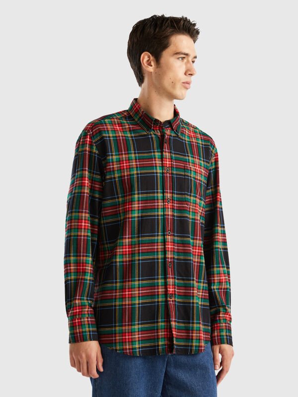 Check flannel shirt