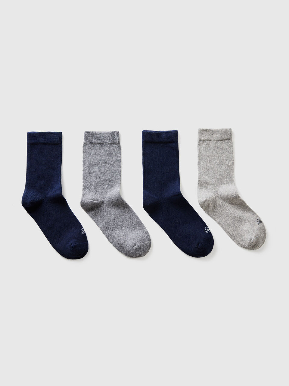 Four pairs of socks in organic stretch cotton image number 1